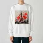 東京と雨と。の下町と東京と。 Heavyweight Crew Neck Sweatshirt