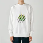 m4の葉っぱ３ Heavyweight Crew Neck Sweatshirt