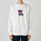 bokenasuの幸運を呼ぶ⁈虹色ネコ助 Heavyweight Crew Neck Sweatshirt