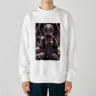 メカニカルシンセゾンビオンラインのメカニカルシンセゾンビのイラストのグッズ　#5 Heavyweight Crew Neck Sweatshirt