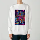 jrjrjrのドッグ・ダンシング・ディスコ Heavyweight Crew Neck Sweatshirt