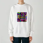 stugio_kの鮮やかなピアノ柄 Heavyweight Crew Neck Sweatshirt