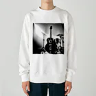 animaltennensuiの音楽の心・白黒で描かれた情熱の瞬間 Heavyweight Crew Neck Sweatshirt