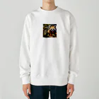 ラッキーマインあべむつきの楽しくて仕方がないレッサーパンダ Heavyweight Crew Neck Sweatshirt