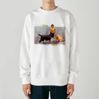 おゆらじ屋の思い出（ネオン） Heavyweight Crew Neck Sweatshirt