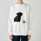 DOG LOVERのDOG LOVER（パグ） Heavyweight Crew Neck Sweatshirt