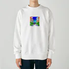 kohryuの男の子と街並み Heavyweight Crew Neck Sweatshirt