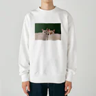 ぽんぽこのみせのぽんぽこ_ええとこの猫シリーズ① Heavyweight Crew Neck Sweatshirt