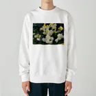 bitpiyoの黄色い薔薇の花 Heavyweight Crew Neck Sweatshirt