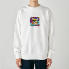 チワワ愛好家ショップのチワワの宇宙大冒険へレッツゴー！パンケーキの秘密を解き明かす Heavyweight Crew Neck Sweatshirt