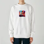 enjoy-itemsの赤いアメ車 Heavyweight Crew Neck Sweatshirt