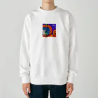 チワワ愛好家ショップのカボチャの秘密！中にはチワワが隠れている Heavyweight Crew Neck Sweatshirt