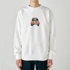 猫、かわいい系ショップの車の猫 Heavyweight Crew Neck Sweatshirt