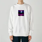 ちょいこげぐらたんの【デジタルムーン】 Heavyweight Crew Neck Sweatshirt