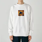 yorozuya4628のドット絵　クモ　スパイダー　ピクセル画像 Heavyweight Crew Neck Sweatshirt