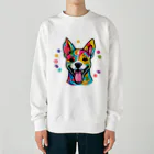 ハッピー・ディライト・ストアの癒しの犬グッズ Heavyweight Crew Neck Sweatshirt