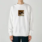 チェリオの箱に入った可愛い猫 Heavyweight Crew Neck Sweatshirt