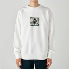 忍者の忍者のイラストグッズ Heavyweight Crew Neck Sweatshirt