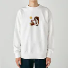 キイロチャンのアニマル学校 Heavyweight Crew Neck Sweatshirt