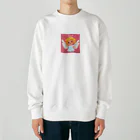 かわちい♡やさんのかわいい天使ちゃんグッズ Heavyweight Crew Neck Sweatshirt