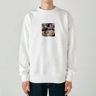 いらすとグッズの週末morning Heavyweight Crew Neck Sweatshirt