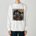 yuu1994 fishingのenjoy fishing yuu1994 Heavyweight Crew Neck Sweatshirt