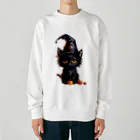 メガグッズの魔女っ子ねこ Heavyweight Crew Neck Sweatshirt