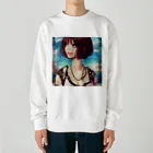 ボンブ映像社の希望に満ちた娘 Heavyweight Crew Neck Sweatshirt