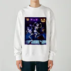 seasun011のハロウィンスケルトンダンス01 Heavyweight Crew Neck Sweatshirt