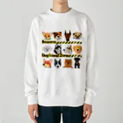 BarkingBeatsのBeware: Dog Lover Zone Heavyweight Crew Neck Sweatshirt