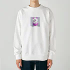 KSK_2の憎めない顔のポメラニアン Heavyweight Crew Neck Sweatshirt