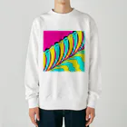 ココから（こーひーまる。）のカラフラミンゴ_2 Heavyweight Crew Neck Sweatshirt