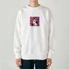 teru011のかわいい　三毛猫　グッズ Heavyweight Crew Neck Sweatshirt