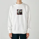 ワンダーワールド・ワンストップの浴衣を着た黑髪ロングヘアの綺麗な女性③ Heavyweight Crew Neck Sweatshirt