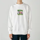 hideyan45の愛くるしいアニマルズ Heavyweight Crew Neck Sweatshirt