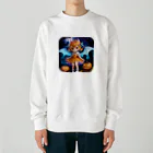 NexDreamの妖精のハロウィンフェス（かぼちゃ） Heavyweight Crew Neck Sweatshirt