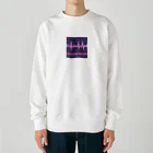 mustyのかっこいい心電図波形 Heavyweight Crew Neck Sweatshirt