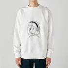 ﾏﾕﾒのヘッドパン女子 Heavyweight Crew Neck Sweatshirt