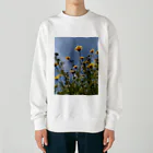 MMの黄色い春菊の花 Heavyweight Crew Neck Sweatshirt