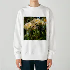 MMの白いひがん花 Heavyweight Crew Neck Sweatshirt