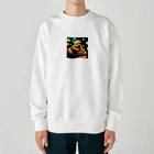 安田ワールドのひよこのイラストグッズ Heavyweight Crew Neck Sweatshirt