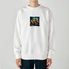 安田ワールドのハムスターのイラストグッズ Heavyweight Crew Neck Sweatshirt