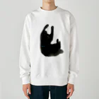 KuMu-music Shopのモノトーン猫 （urick.） Heavyweight Crew Neck Sweatshirt