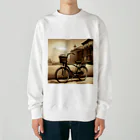 yusuke-kのレトロな自転車 Heavyweight Crew Neck Sweatshirt