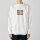 moribouの海岸線のイラストグッズ Heavyweight Crew Neck Sweatshirt