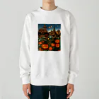 waffle2000のハロウィン風景 Heavyweight Crew Neck Sweatshirt