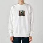 oki プリントショップの都会で暮らすゴリラ Heavyweight Crew Neck Sweatshirt