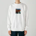 iikyanの恐竜① Heavyweight Crew Neck Sweatshirt