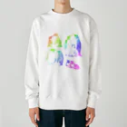 縁-yukari-のカラフルペンギン Heavyweight Crew Neck Sweatshirt