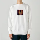 umakoiの木のようなお化けの影のドット絵 Heavyweight Crew Neck Sweatshirt